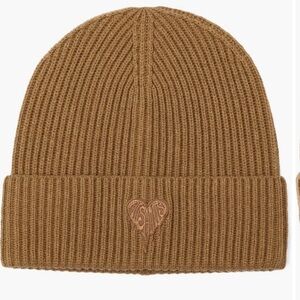 ALL SAINTS Heart Logo Rib Beanie, NWT.